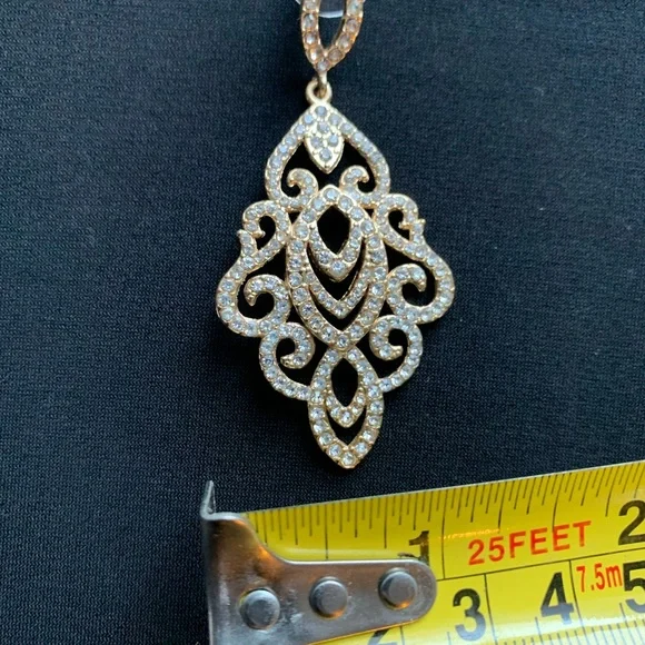 Crystal Dangle Earrings - Picture 7 of 7